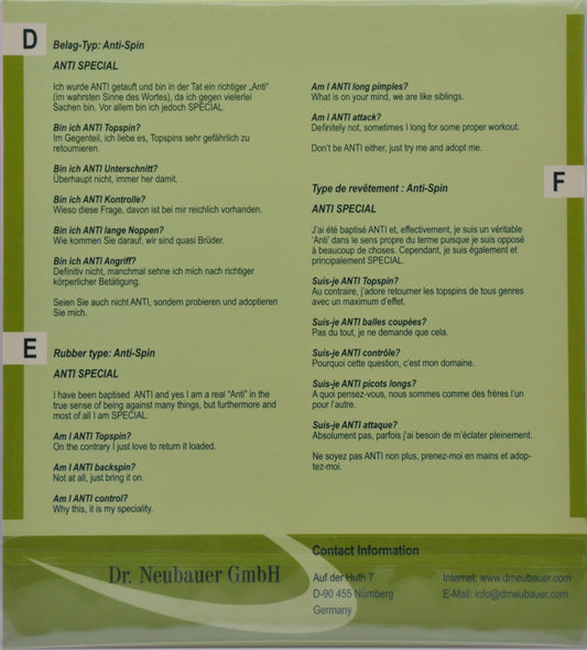 Dr Neubauer ANTI SPECIAL