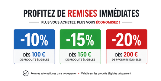 Nos remises progressives : achetez plus, économisez plus !