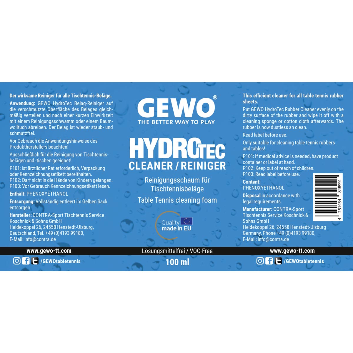 Nettoyant Gewo HydroTec 100 ml