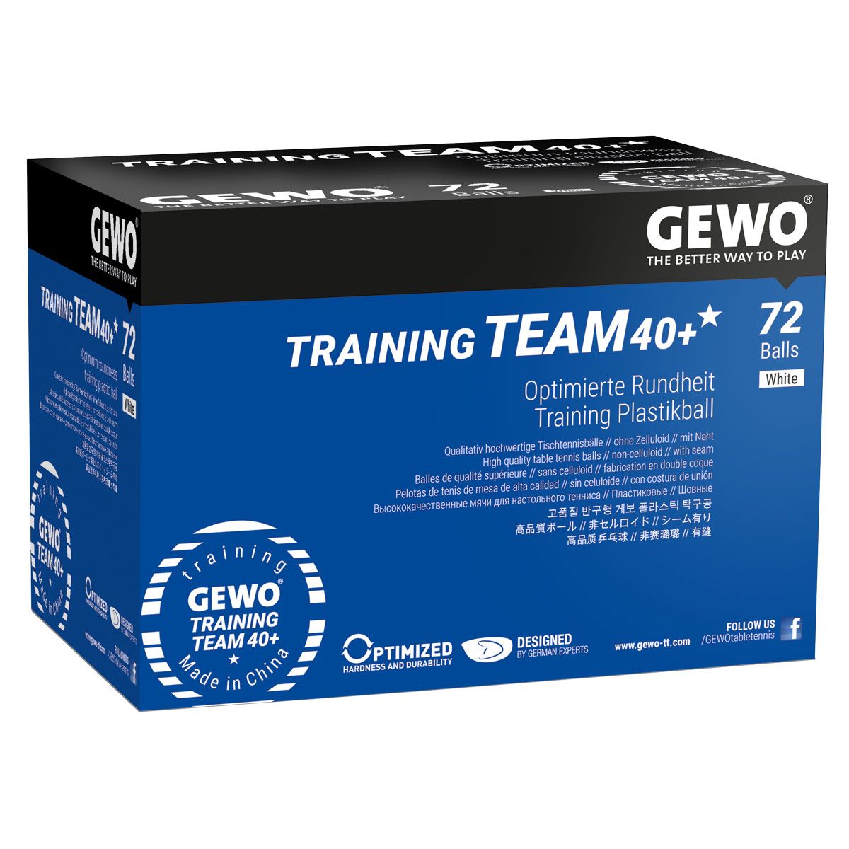 72 Balles GEWO Training Team 40+ 1 étoile