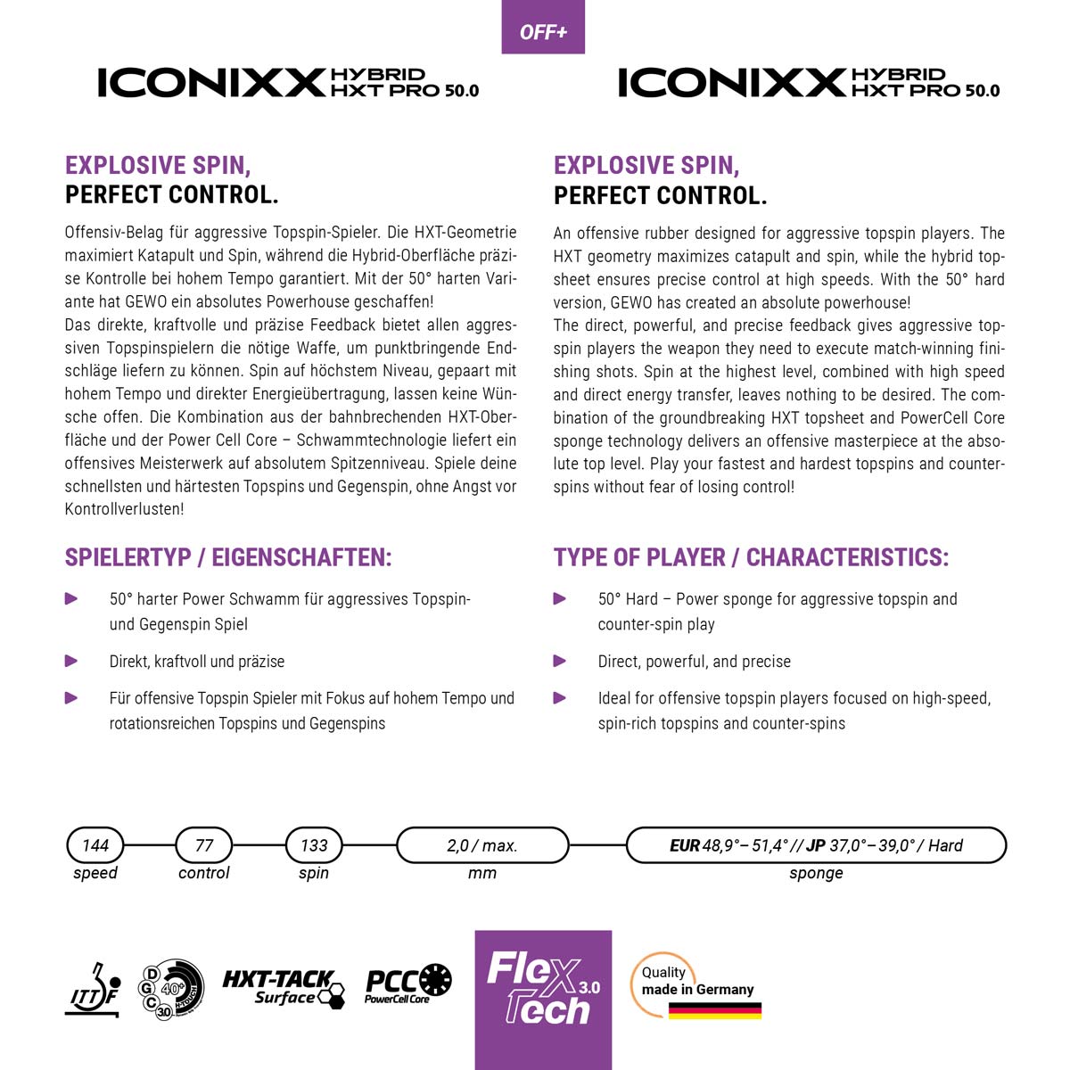 Gewo Iconixx Hybrid HXT Pro 50